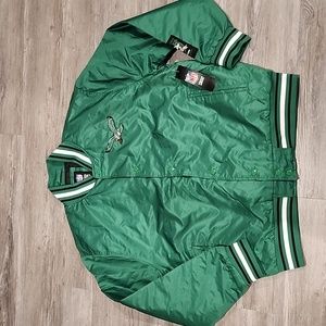 Philadelphia Eagles Kelly Green Satin Bomber Jacket